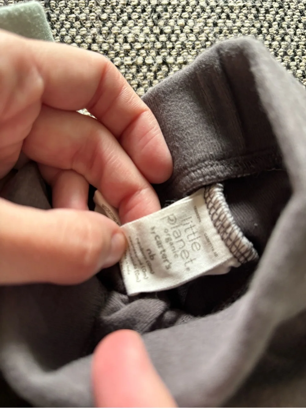 Set of 2 Carter's Sage Green and Gray Baby Jogger Pants